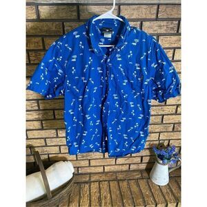 ‎LRG Safari Print Button Up